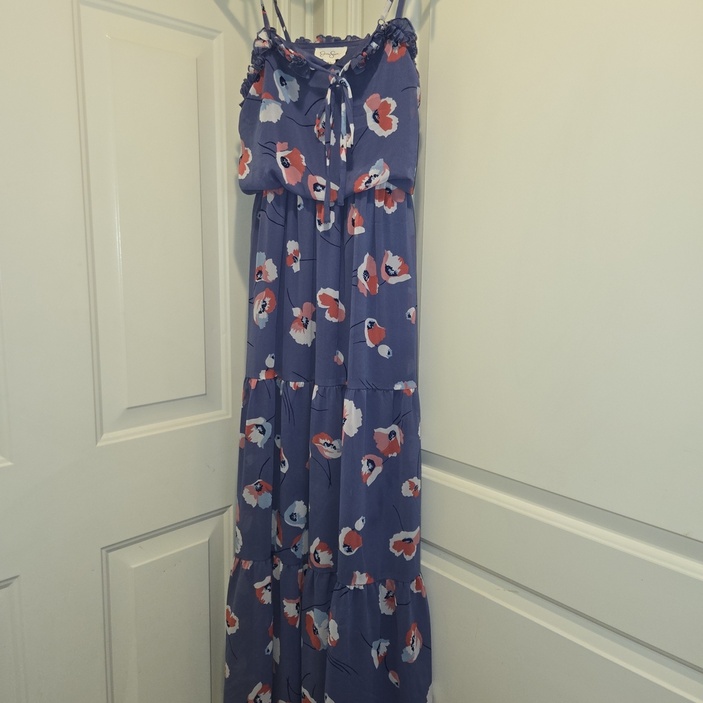 Jessica Simpson Blue and Pink Floral Dress